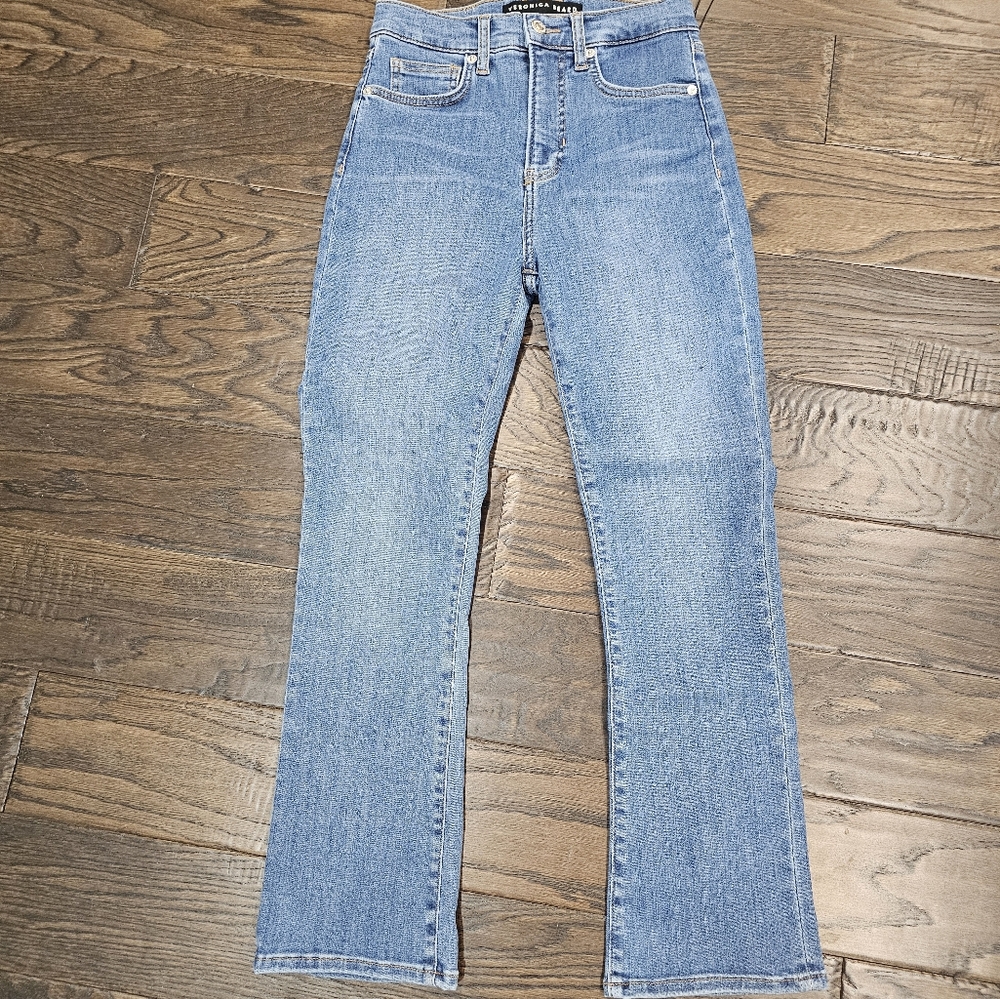 Veronica Beard Carly Kick Flare | High Rise | Size 25 | Sierra Wash | New